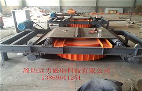 电磁自卸式除铁器，福建电磁自卸式除铁器吸8公斤_福建电磁自卸式除铁器吸8公斤厂家配件_型号及工作视频
